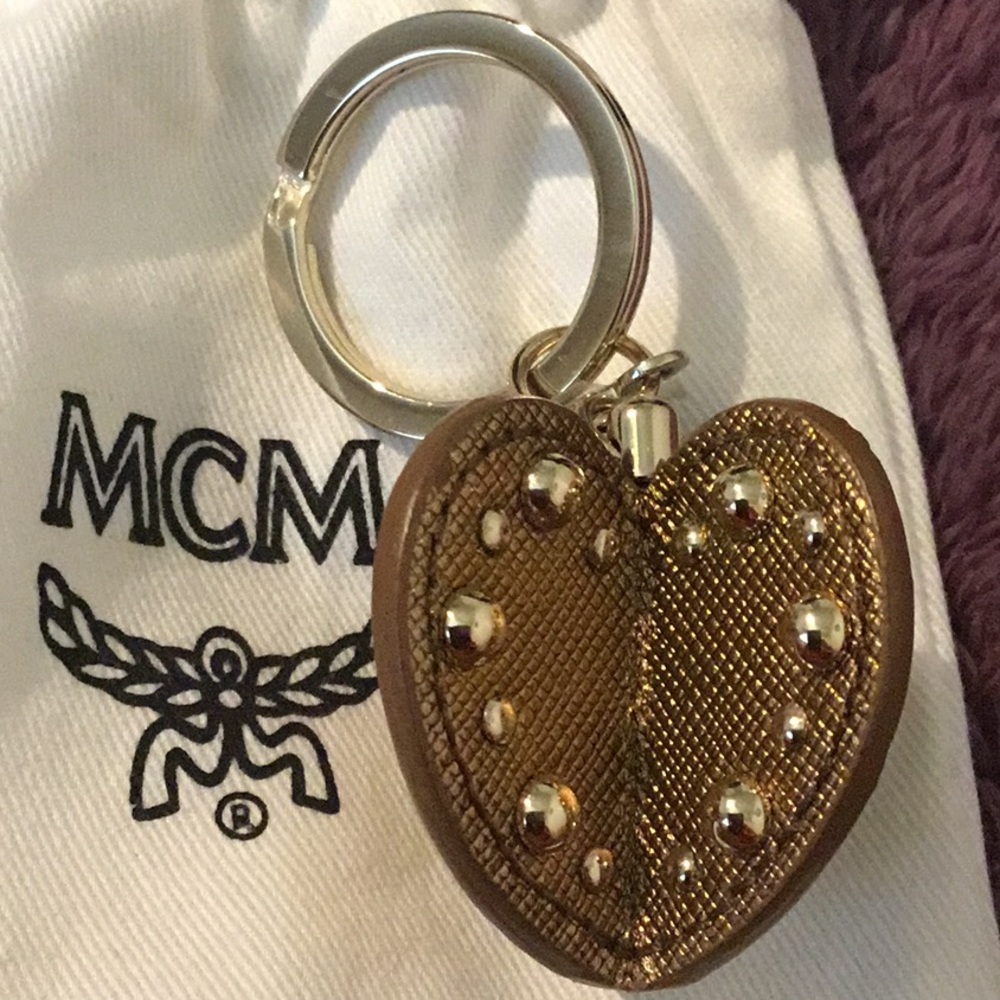 NWT Authentic MCM Key Ring / Bag Charm